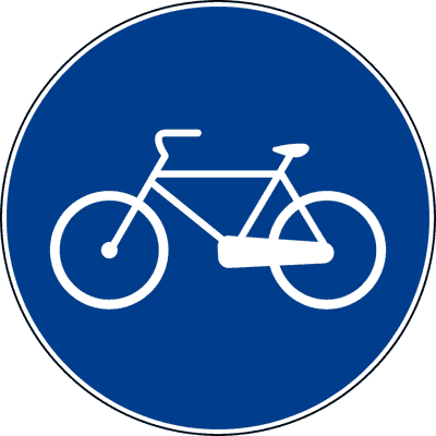 Pista riservata alle biciclette