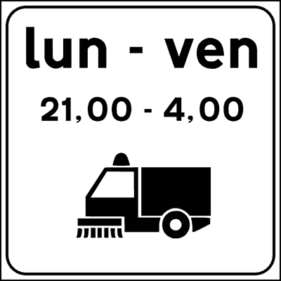 Divieto di sosta per pulizia strade