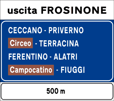 Distanza dallo svincolo