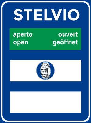 Segnale: Transitabilità dei valichi