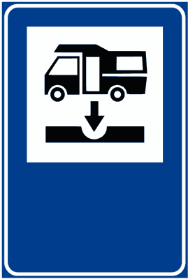 Segnale: Impianti di scarico per autocaravan
