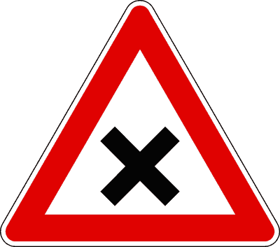 Preavviso di incrocio con precedenza a destra