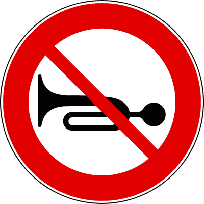 Divieto di segnalazioni acustiche