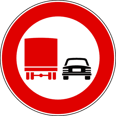 Divieto di sorpasso per veicoli pesanti