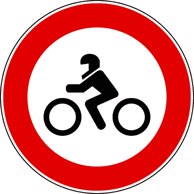 Divieto di transito ai motocicli