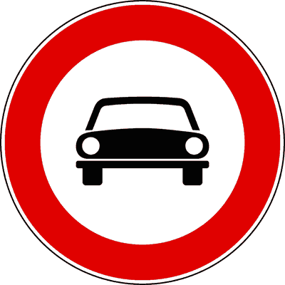 Divieto di transito agli autoveicoli