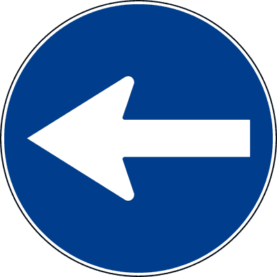 Direzione obbligatoria a sinistra