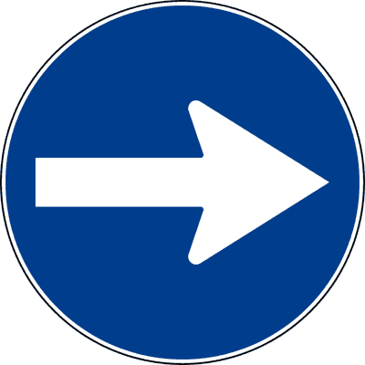 Direzione obbligatoria a destra